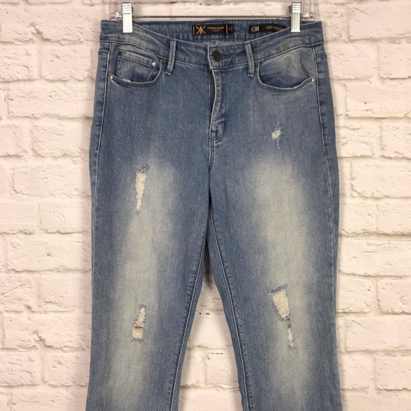 Kardashian Kim Curvy Straight Distressed Jeans 10 - Picture 3 of 8